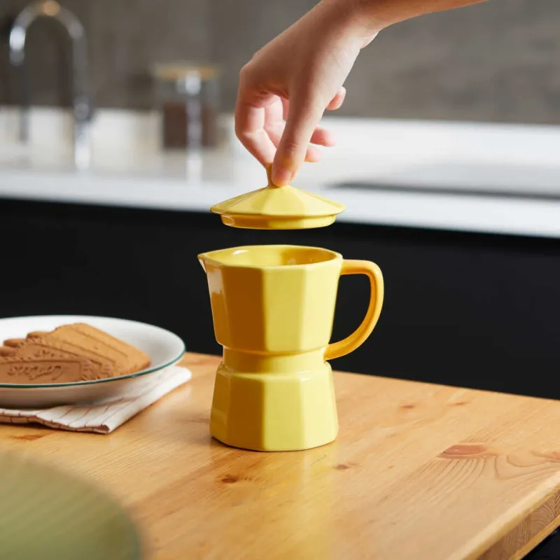 Moka Mug Yellow 350 ml, ceramic | Happyideas