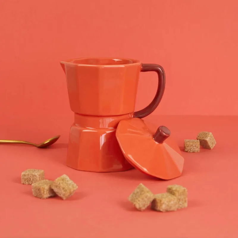 Moka Mug Red 350 ml, ceramic | Happyideas