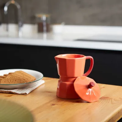 Moka Mug Red 350 ml, ceramic | Happyideas