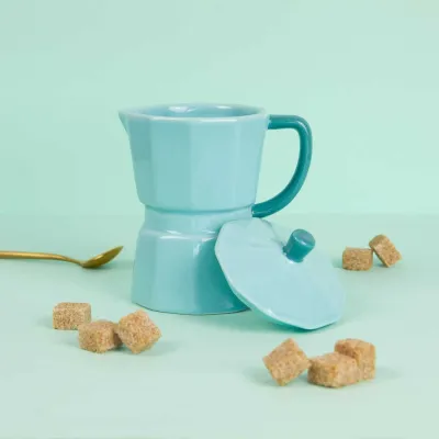 Taza Moka Turquesa 350 ml: taza de desayuno | Happyideas