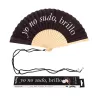 Abanico “yo no sudo, brillo” negro | Happyideas