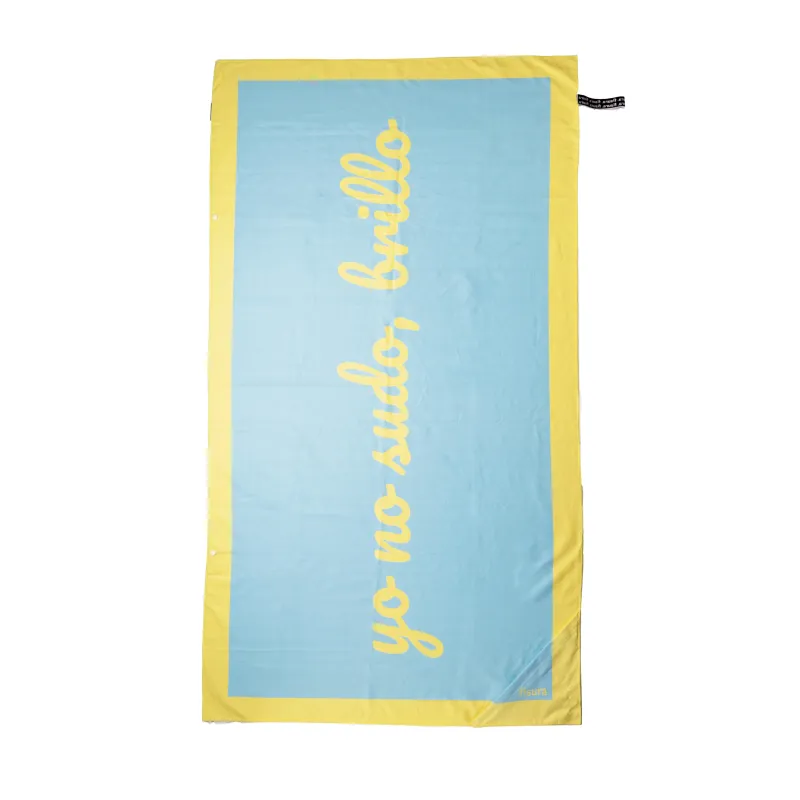 Toalla playa "yo no sudo, brillo" | Happyideas