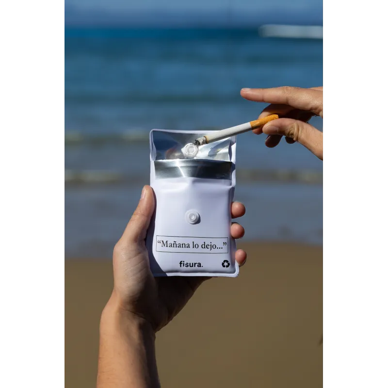 Portable ashtray puto vicio white | Happyideas