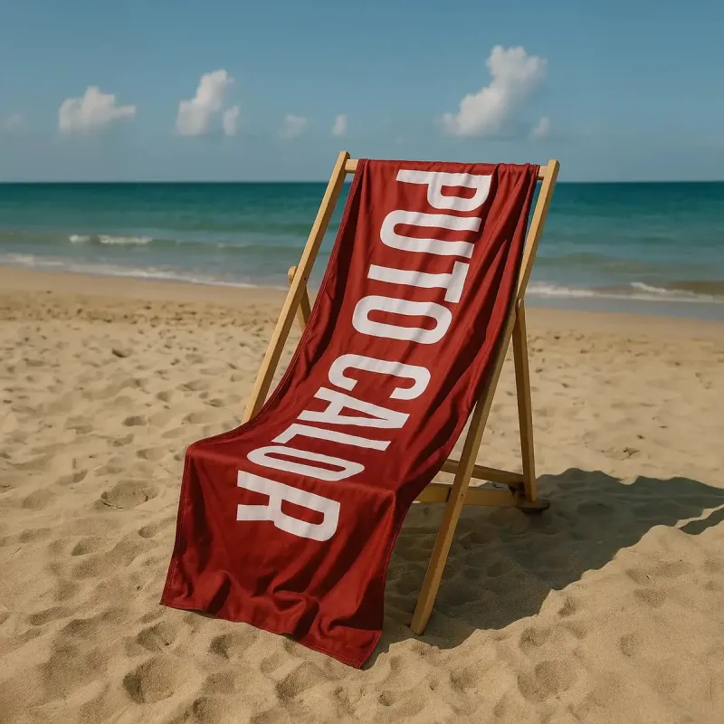 Fucking heat red beach towel | Happyideas