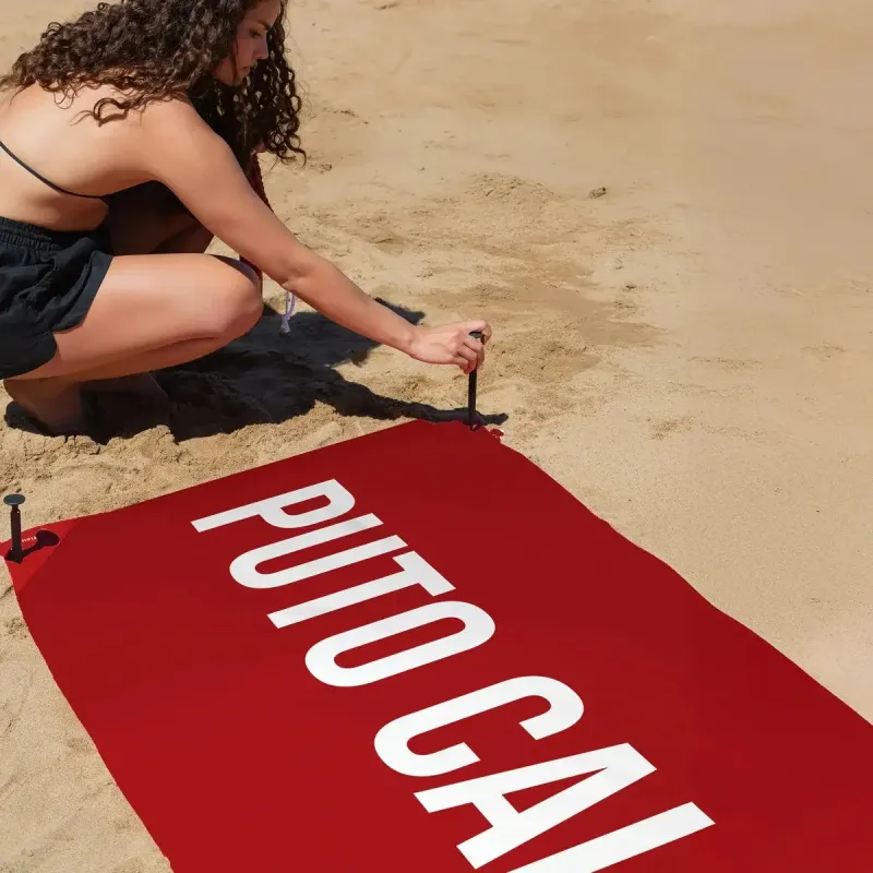 Fucking heat red beach towel | Happyideas