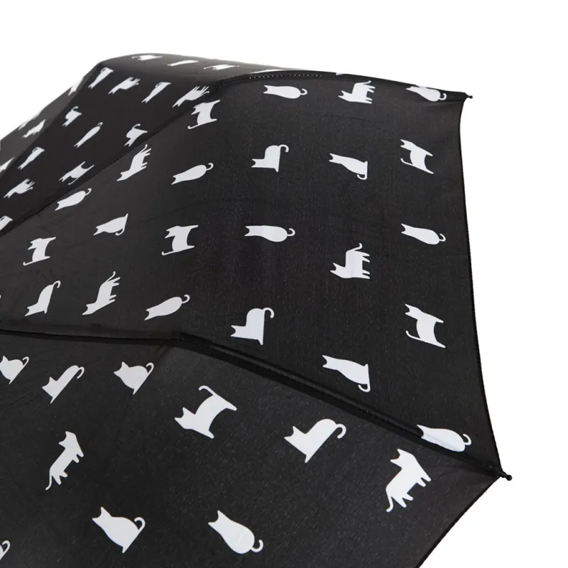 Umbrella Meow Black | Happyideas