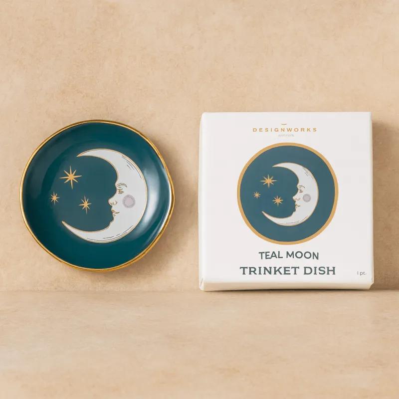 Celestial Ceramic Trinket Dish - Moon | Happyideas