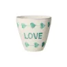 Vaso de Cerámica Ovalado LOVE | Happyideas