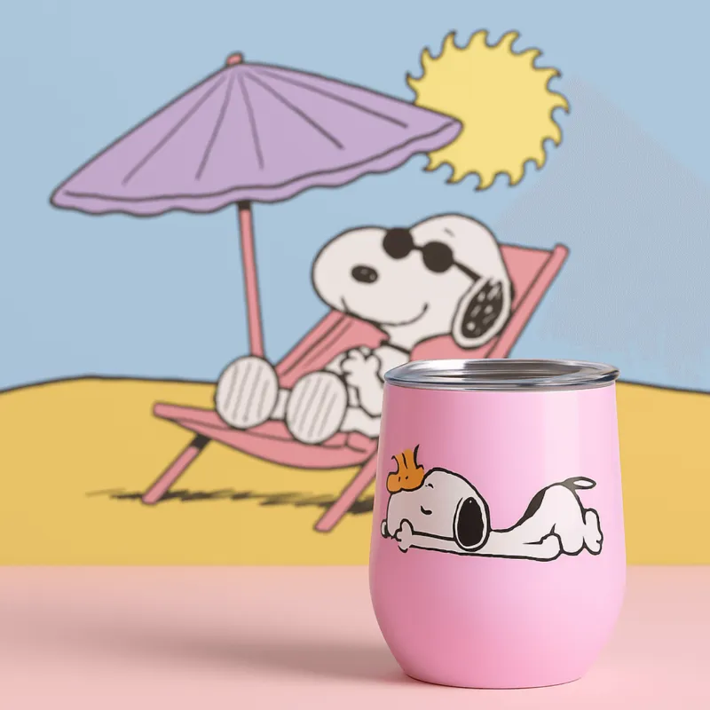 Snoopy lying down thermal cup - Happyideas.com