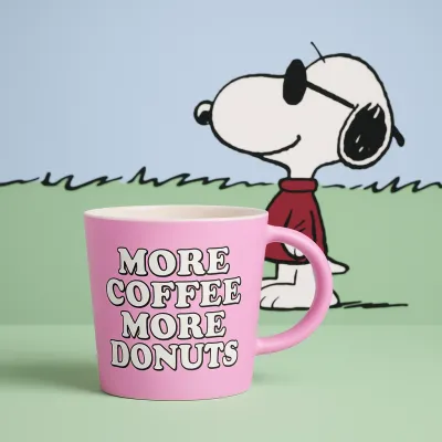 Snoopy More Coffee More Donuts mug  - Happyideas.com