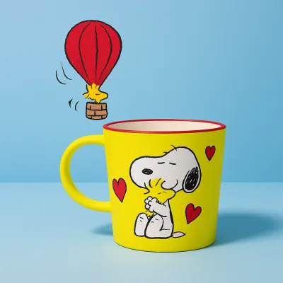 Taza Snoopy Love de cerámica para regalar | Happyideas