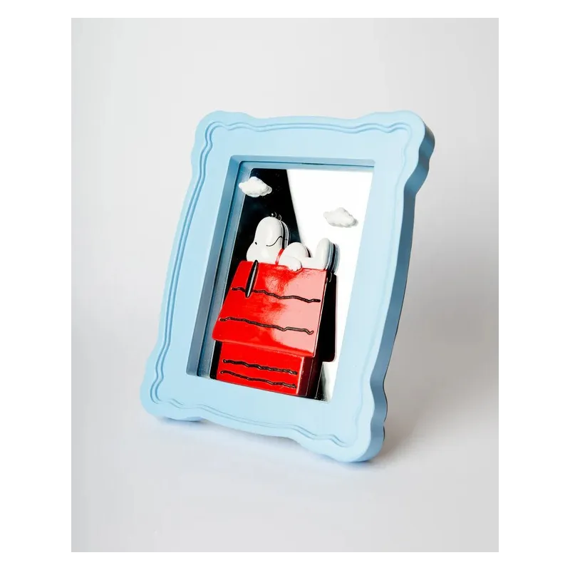 Marco de espejo Snoopy de resina, 20x24 cm | Happyideas