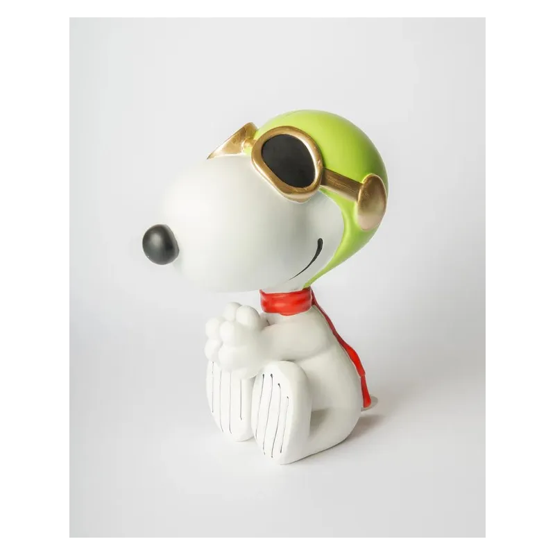 Figura Snoopy aviador blanco de 25 cm | Happyideas