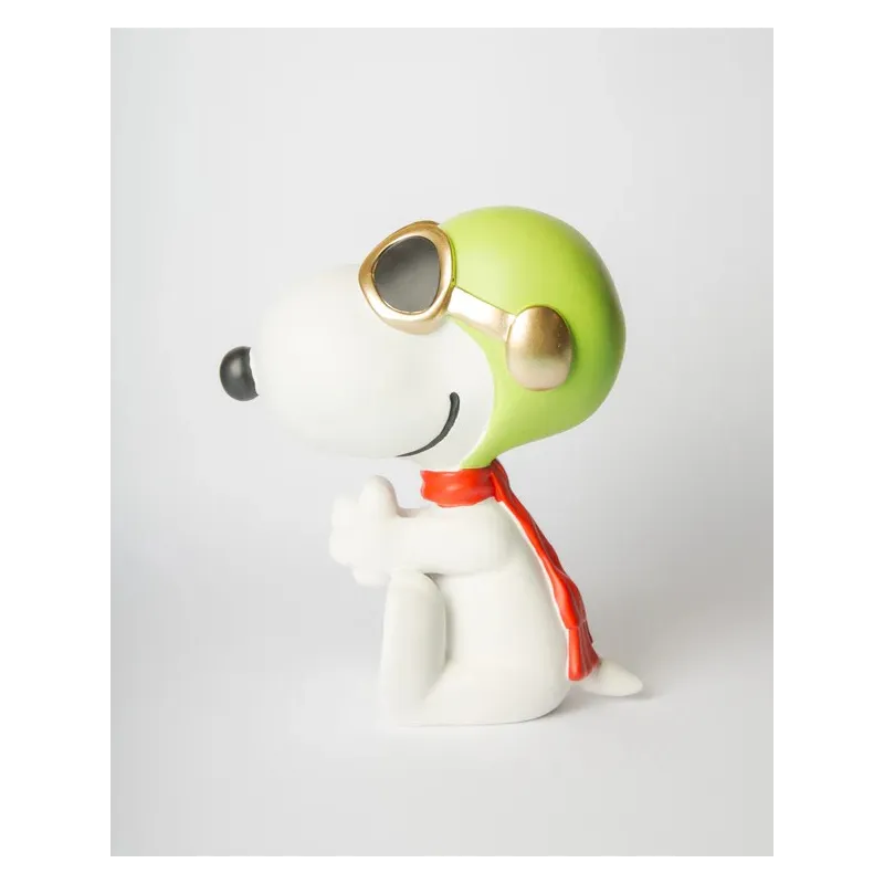 Figura Snoopy aviador blanco de 25 cm | Happyideas