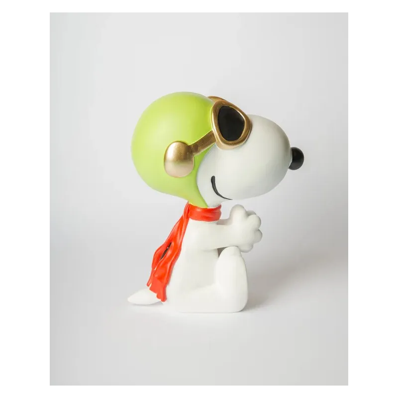 Figura Snoopy aviador blanco de 25 cm | Happyideas