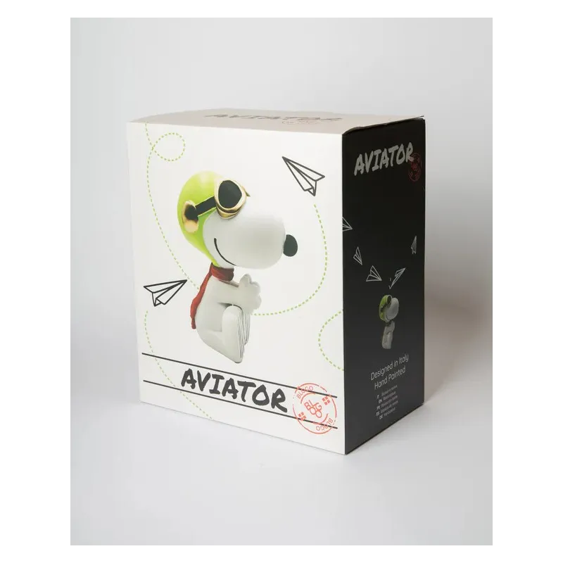 Figura Snoopy aviador blanco de 25 cm | Happyideas