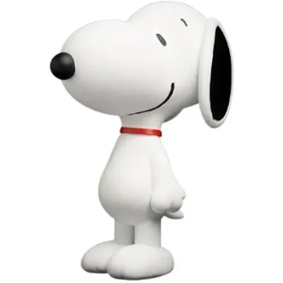 Figura Snoopy de pie blanca de 12 cm | Happyideas