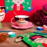 Taza con plato Flor Frida: original mexicana | Happyideas