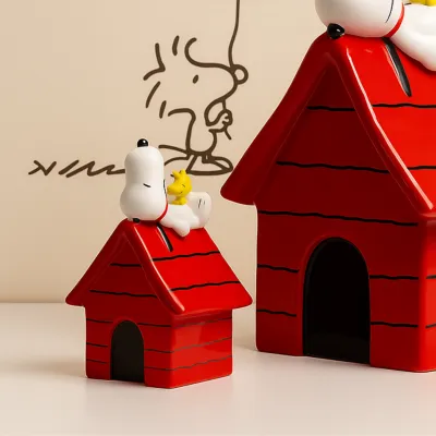 Casita de Snoopy pequeña de cerámica, 12 cm | Happyideas