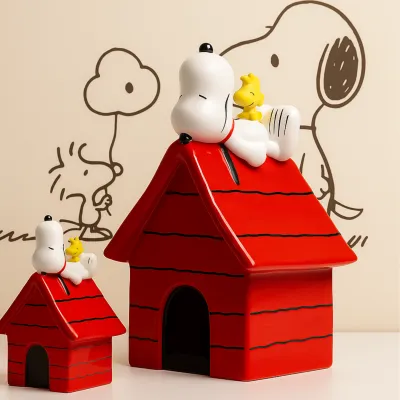 Casita de Snoopy de cerámica, 25 cm | Happyideas