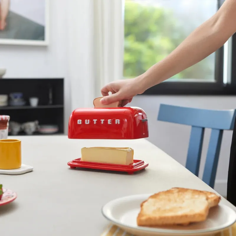 Mantequillera Toasty Roja | Happyideas