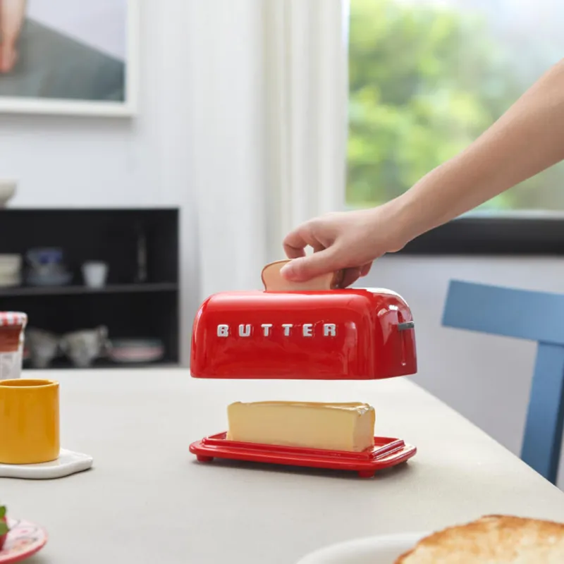 Mantequillera Toasty Roja | Happyideas