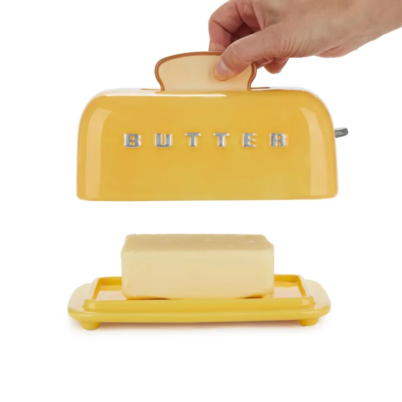 Toasty Butter Dish Yellow - Happyideas.com