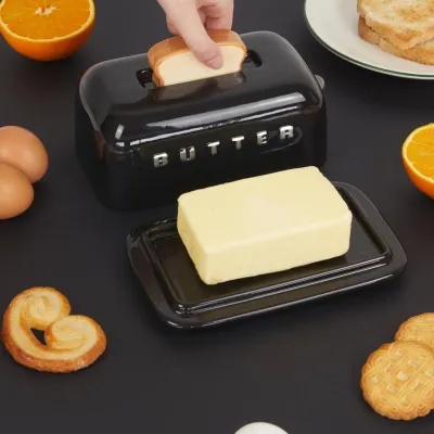 Toasty Butter Dish Black - Happyideas.com
