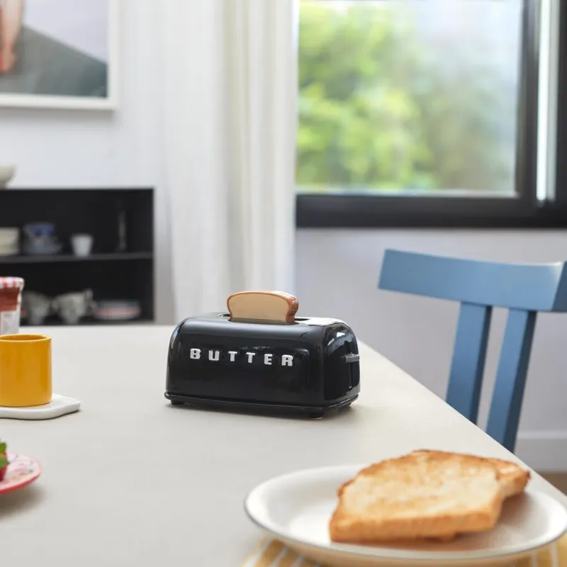 Toasty Butter Dish Black - Happyideas.com