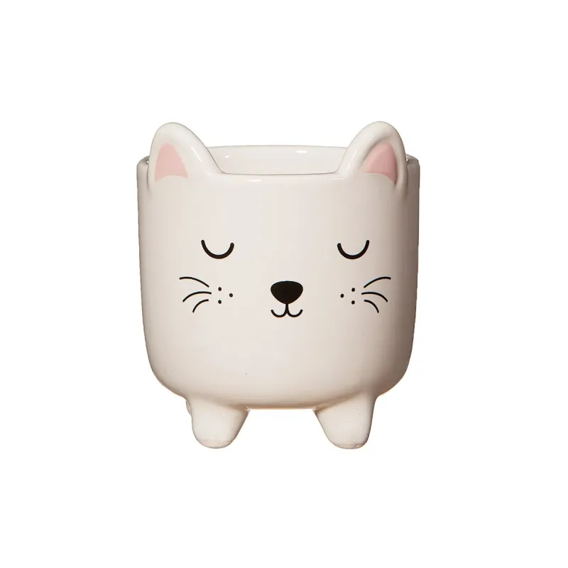 Maceta Mini Gatito con Patitas | Happyideas