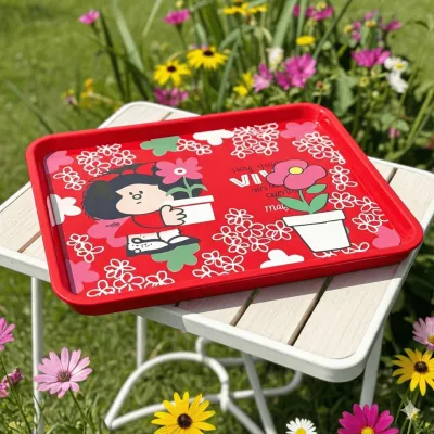 Bandeja Mafalda Flores decorativa | Happyideas