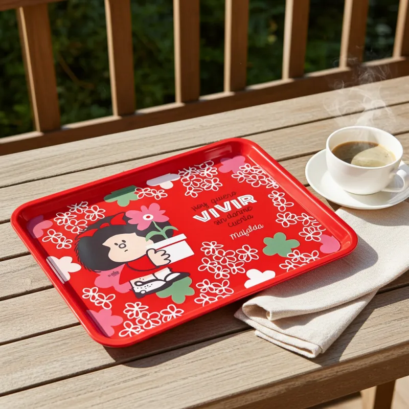 Bandeja Mafalda Flores decorativa | Happyideas