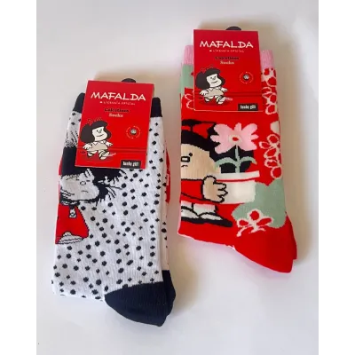 Calcetines Mafalda Flores de colores | Happyideas