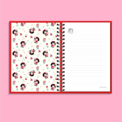 Mafalda Flowers A5 Notebook - Happyideas.com