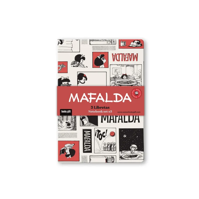 Pack de 3 libretas de Mafalda | Happyideas