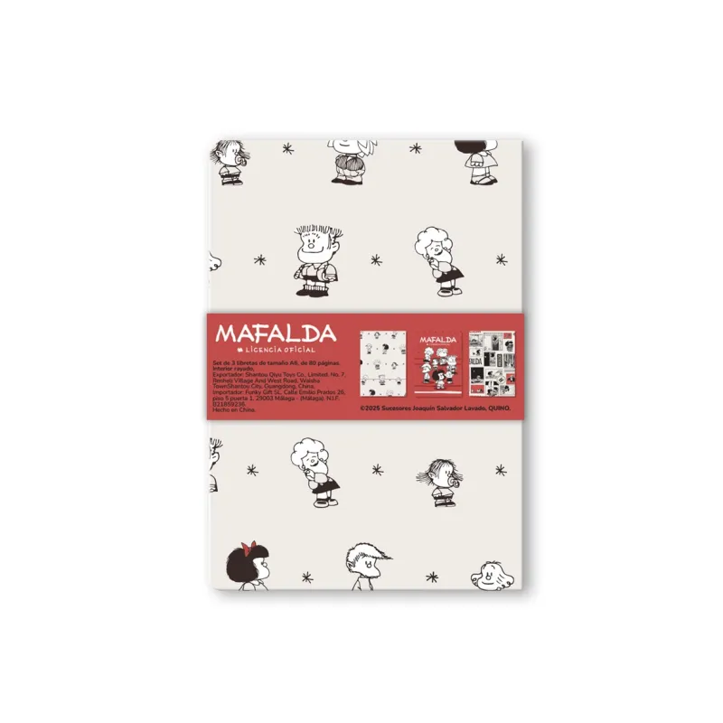 Pack de 3 libretas de Mafalda | Happyideas