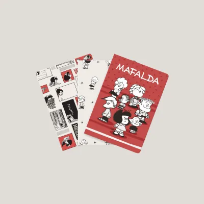 Pack de 3 libretas de Mafalda | Happyideas