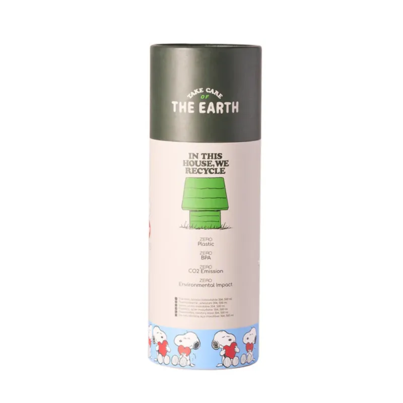 Botella termo Snoopy Amor de acero inox | Happyideas