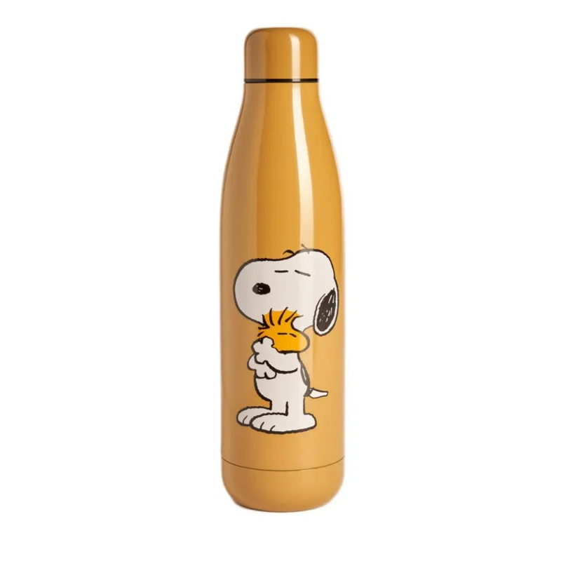 Botella termo Snoopy y Woodstock de acero | Happyideas