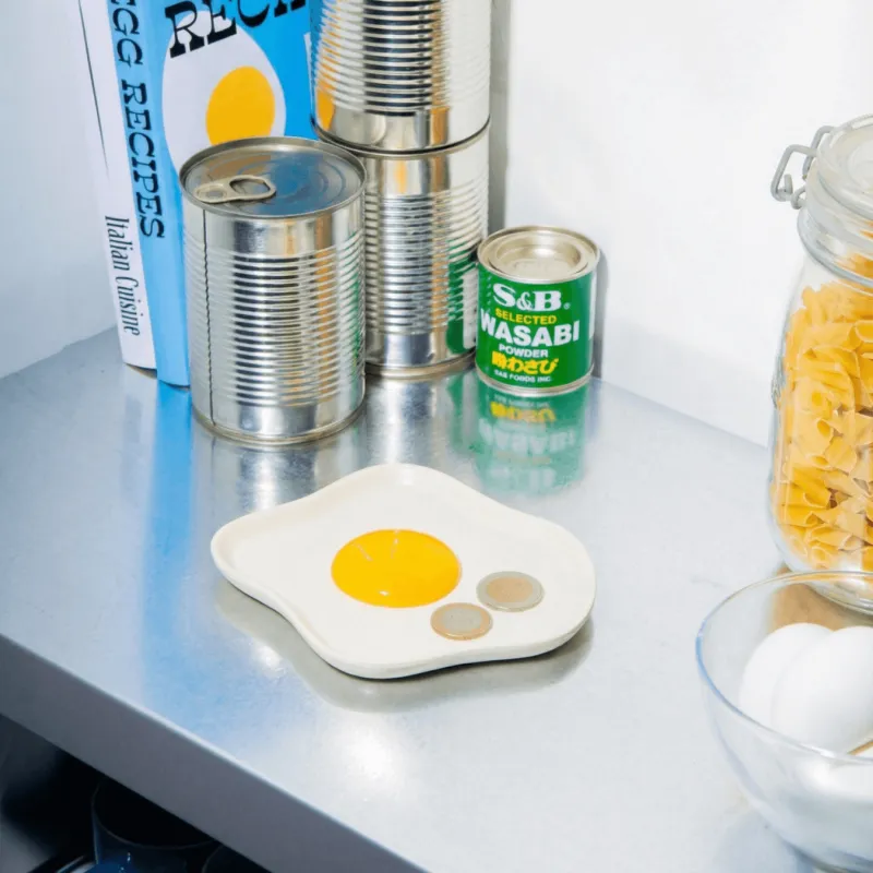 Fried Egg Trinket Dish - Happyideas.com