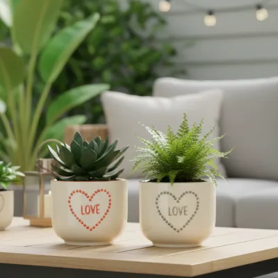 Set 2 macetas Love | Happyideas