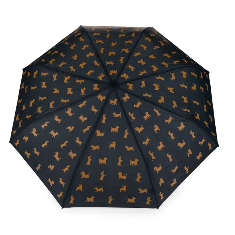 Black “Teckelmbrella” umbrella with neoprene cove - Happyideas.com