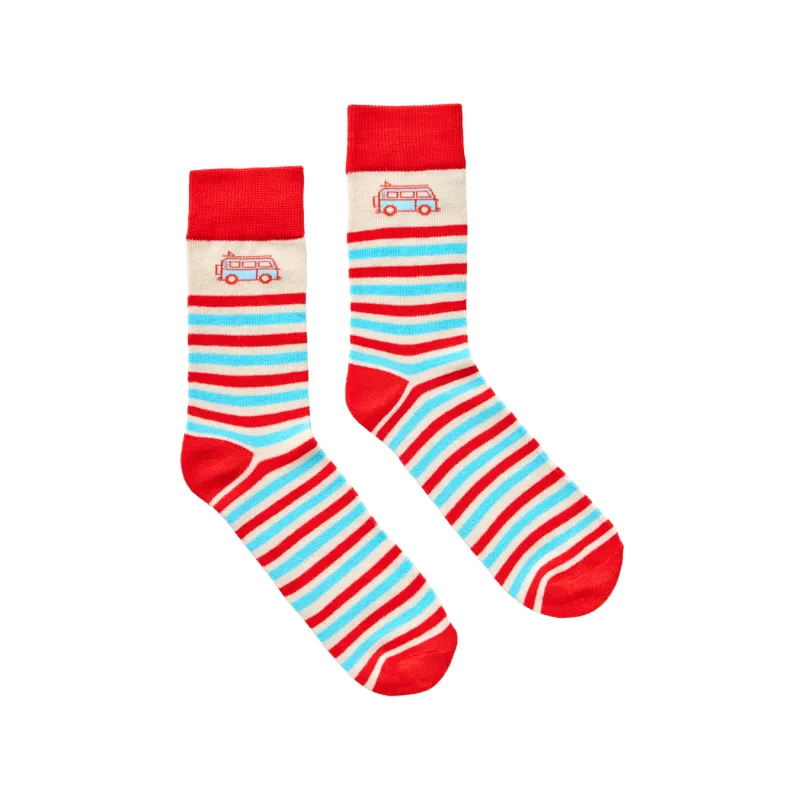 Calcetines "On the Road Again" en Lata | Happyideas