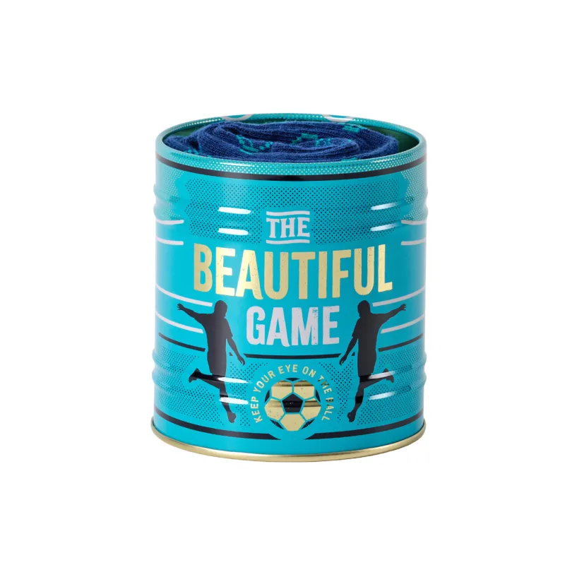 Calcetines “The Beautiful Game” en lata | Happyideas