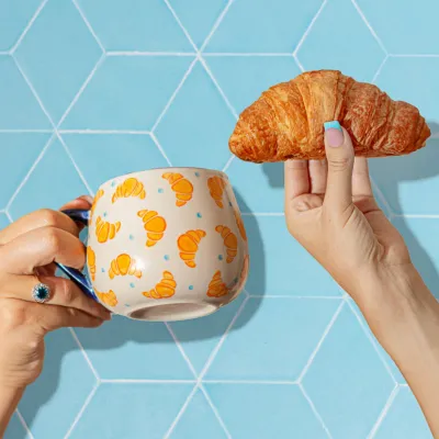 Taza Croissants Mini: taza bonita de desayuno | Happyideas
