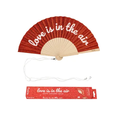 “Love is in the air” Glitter Fan - Happyideas.com