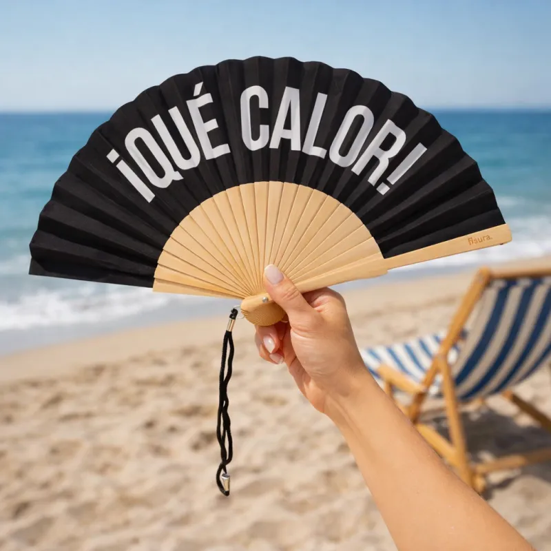 Black "How hot" fan - Happyideas.com
