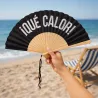 Abanico "Qué calor" negro | Happyideas