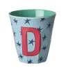 Vaso de melamina con letra D | Happyideas