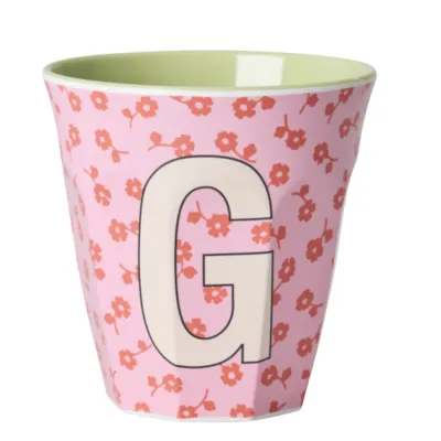 Vaso de melamina con letra G | Happyideas